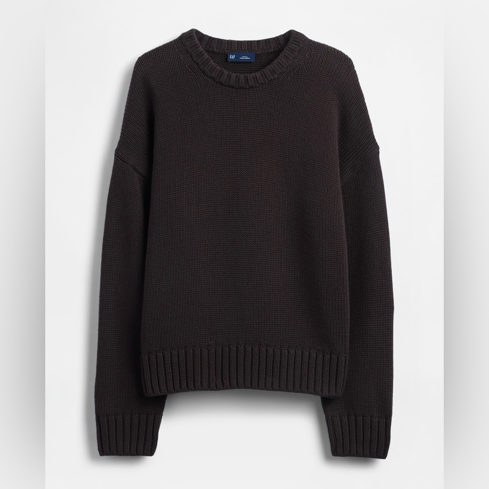 Gap 100% cotton relaxed sweater in black